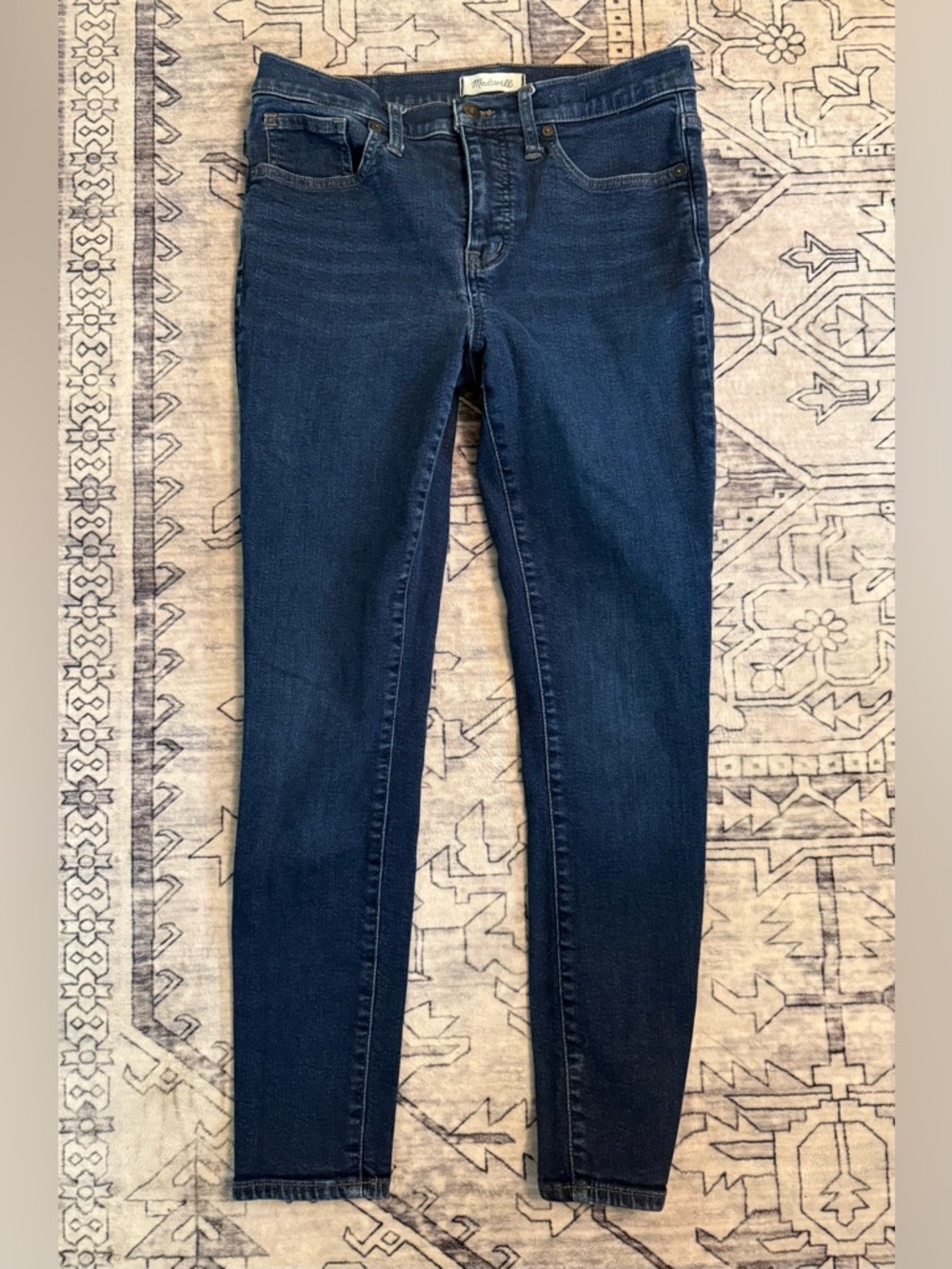 Madewell 9” Mid Rise Skinny Jeans Blue Denim Women’s Size 29 EUC